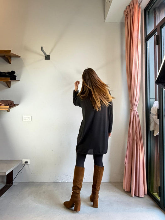 Abito Deborah in cotone nero