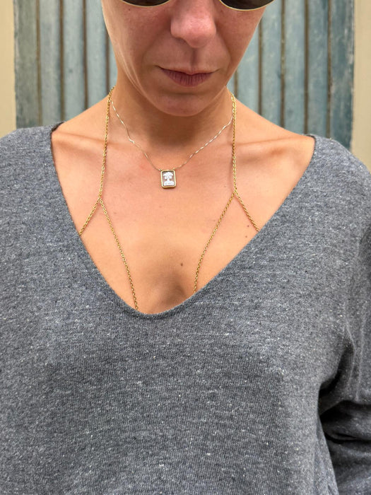 Maglioncino Frida in maglina grigio mélange