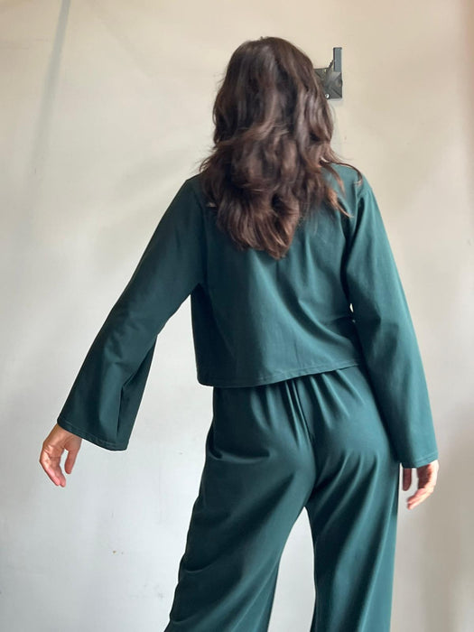 Pantaloni Mia verde bottiglia