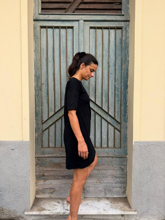 Abito Ada in punto Milano nero