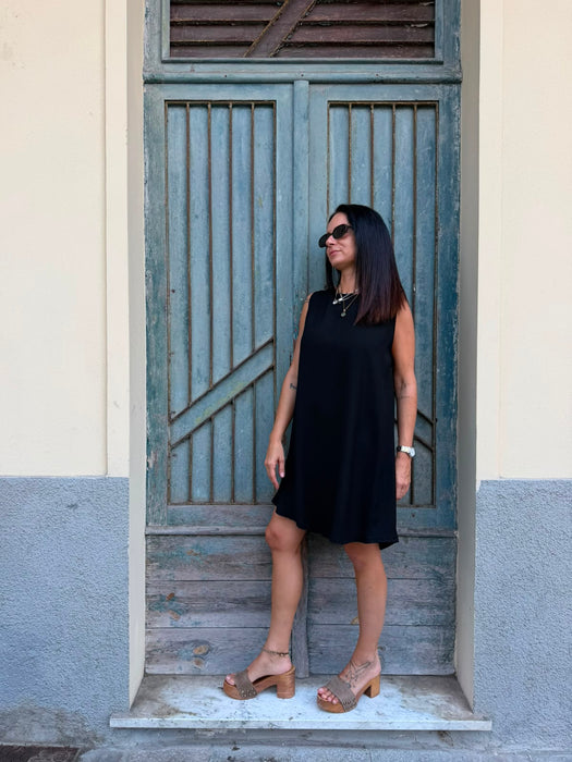 Abito Michele in viscosa nero