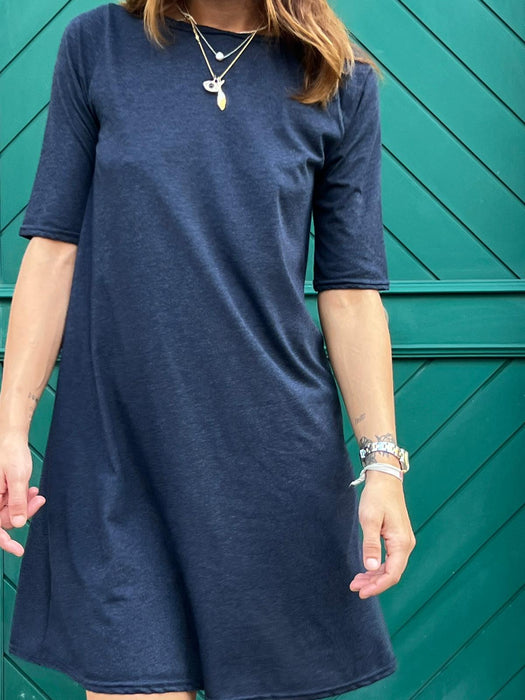 Abito Ada in jersey blu melange