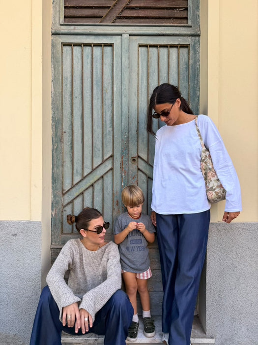 Pantaloni Mia in jeans lavaggio scuro