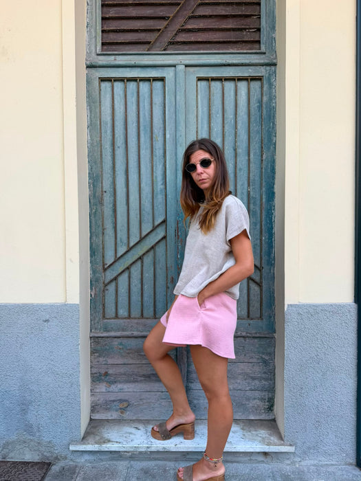 Pantagonna Itana in mussola rosa