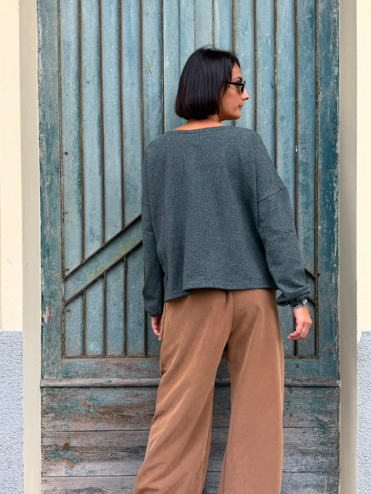 Maglia Vittorio verde/grigio
