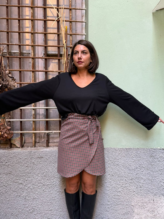 Gonna Matilda corta in fresco lana