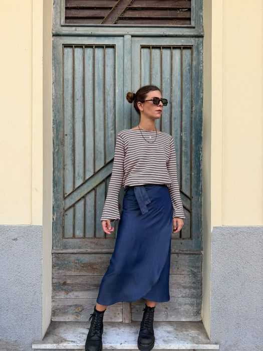 Gonna Matilda in jeans lavaggio scuro