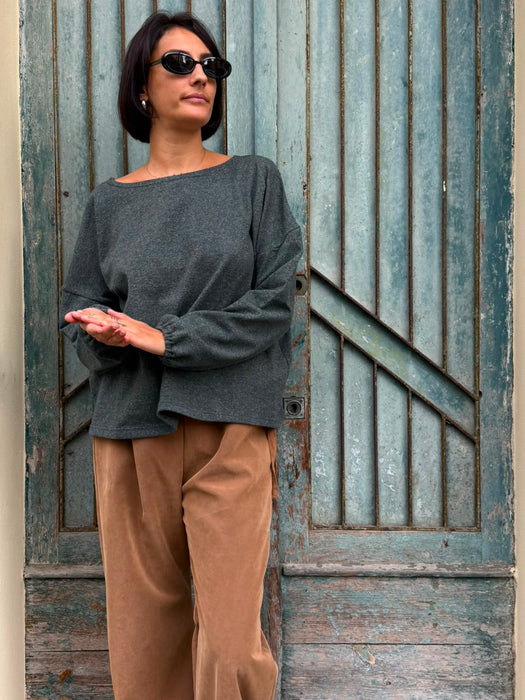 Maglia Vittorio verde/grigio