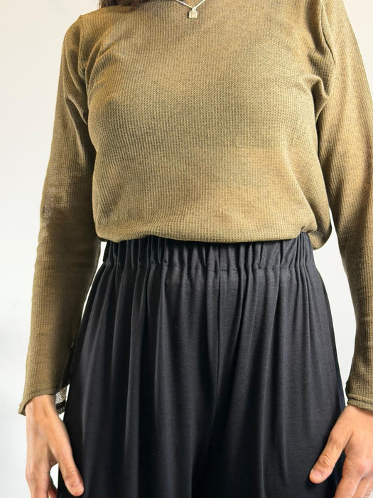 Maglia basica verde salvia