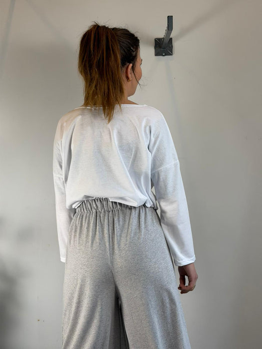 Pantaloni Corrado grigio chiaro mélange