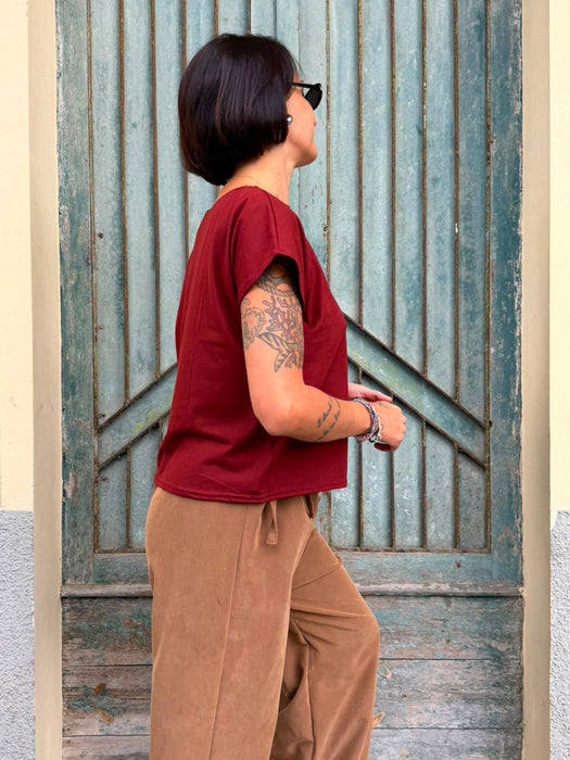 T-shirt Scatoletta rosso/mattone