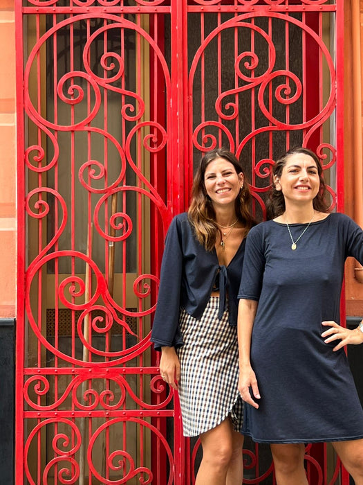 Abito Ada in jersey blu melange