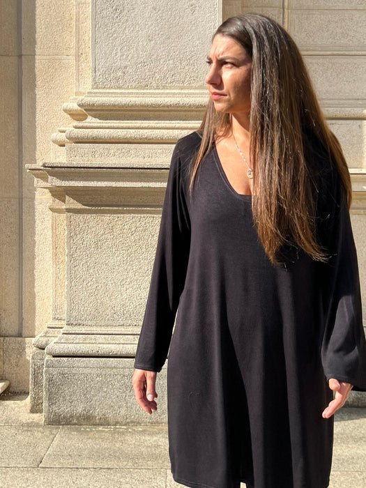 Abito Frida in maglina nera