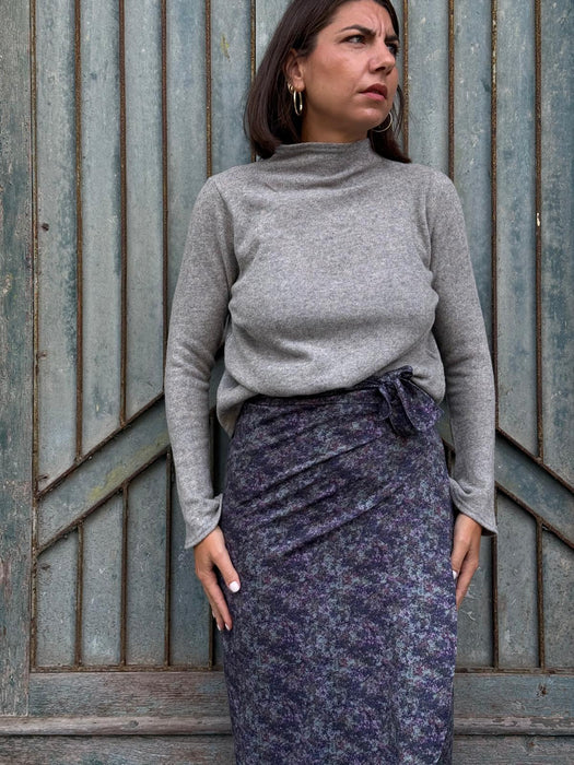 Maglia Nicole in lana grigio chiaro