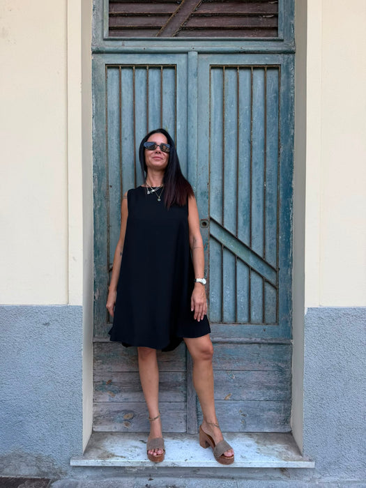 Abito Michele in viscosa nero