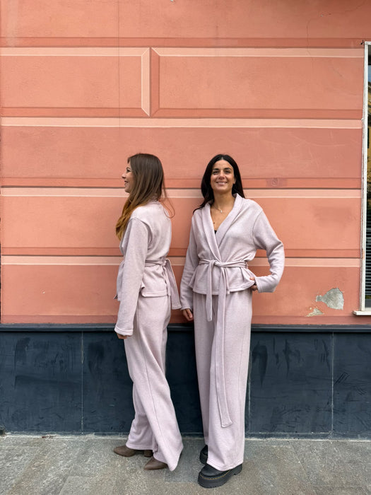 Cardigan Romeo in cashmere rosa