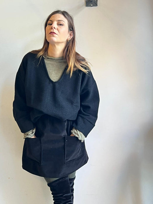 Maglia Nicole verde salvia in caldo cotone