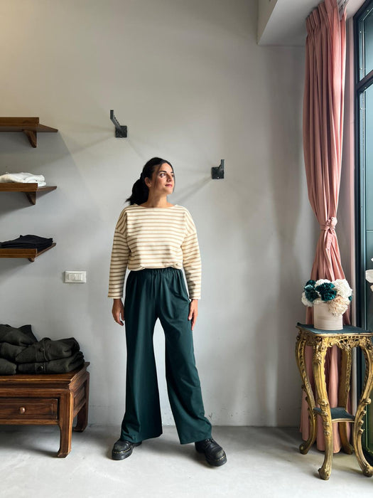 Pantaloni Mia verde bottiglia