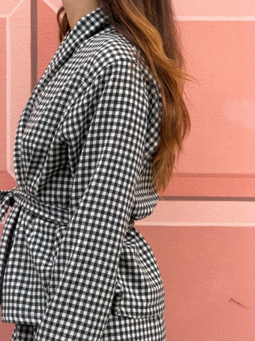 Cardigan Romeo in flanella a quadretti