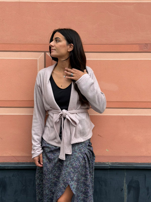 Cardigan Romeo in cashmere rosa