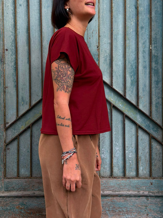 T-shirt Scatoletta rosso/mattone