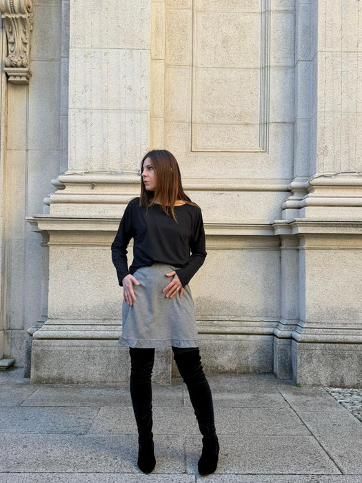 Gonna Tea grigio chiaro mélange