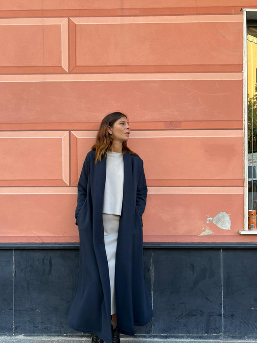 Maglia Deborah in punto Milano color ghiaccio