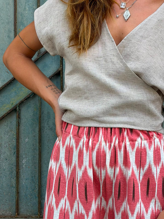 Pantaloni Mia in fantasia geometrica