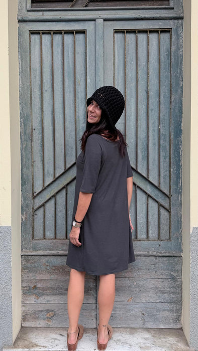 Abito Ada in jersey antracite