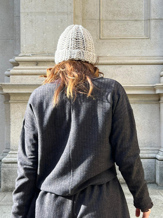 Maglia Deborah in lana spigata