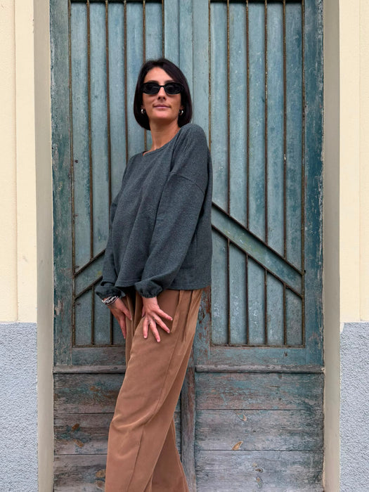 Maglia Vittorio verde/grigio