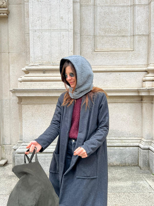 Balaclava double grigio