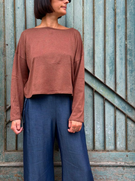 Maglia Deborah in maglina color cammello