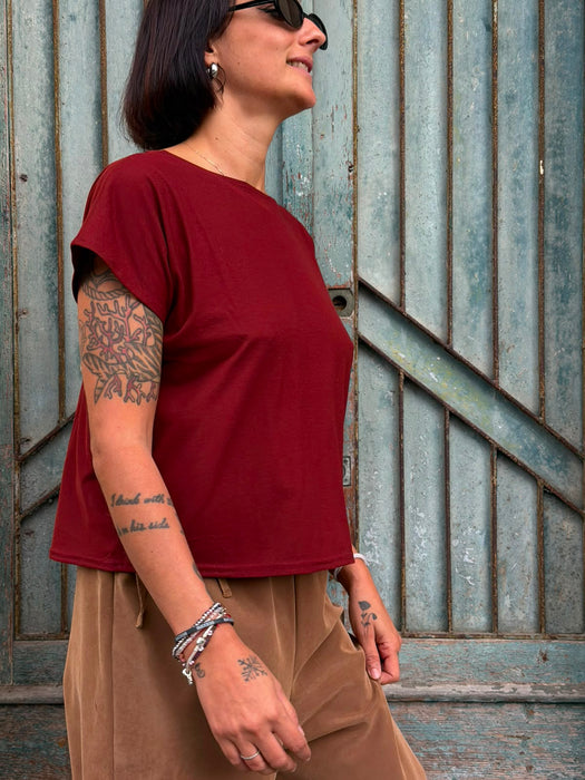 T-shirt Scatoletta rosso/mattone