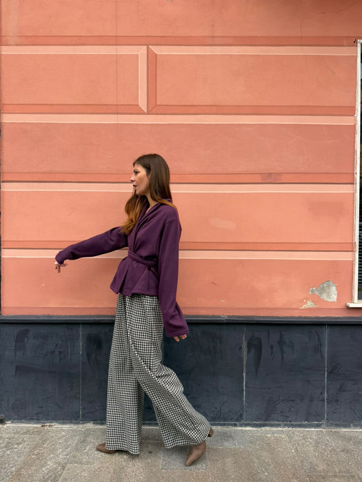 Pantaloni Mia in flanella  a quadretti