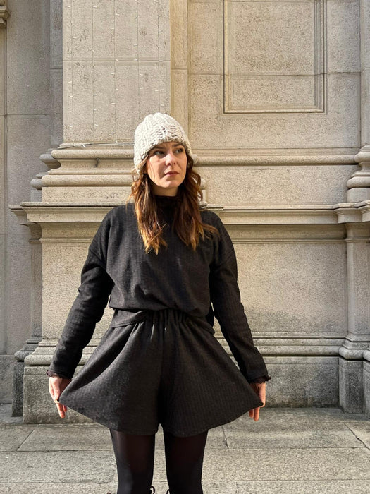 Maglia Deborah in lana spigata