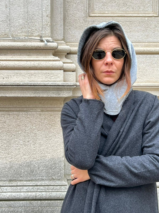 Balaclava double grigio