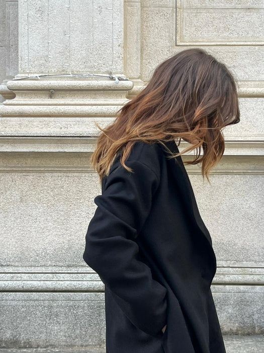 Capospalla Diletta in lana nera