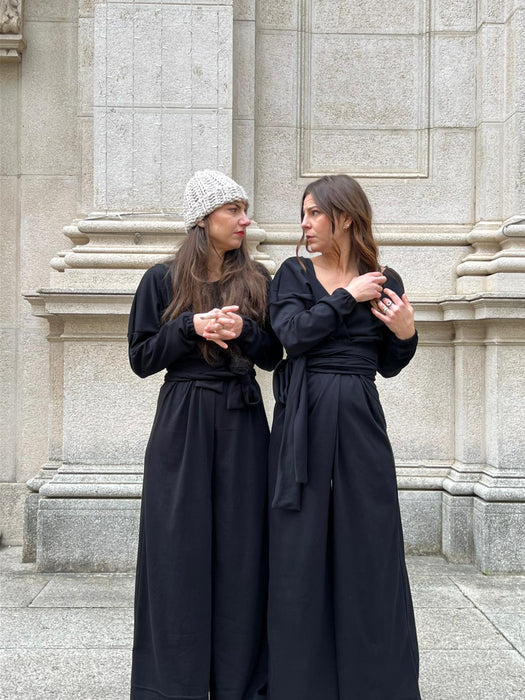 Tuta Magda a  manica lunga nera