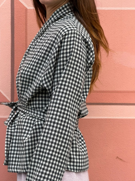 Cardigan Romeo in flanella a quadretti