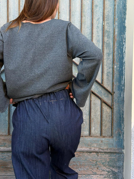 Maglia Frida verde/grigio