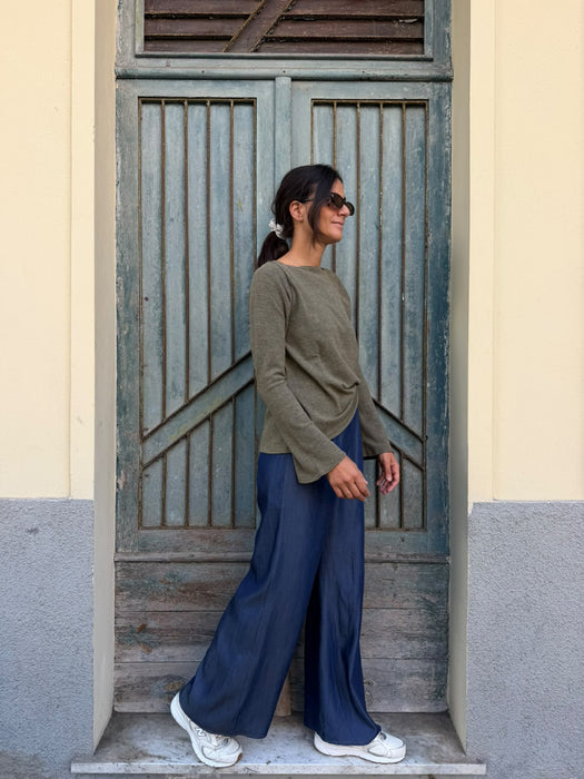 Pantaloni Mia in jeans lavaggio scuro