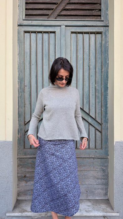 Maglia Nicole in lana grigio chiaro