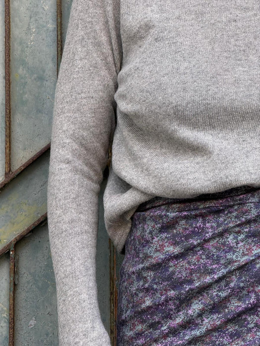Maglia Nicole in lana grigio chiaro