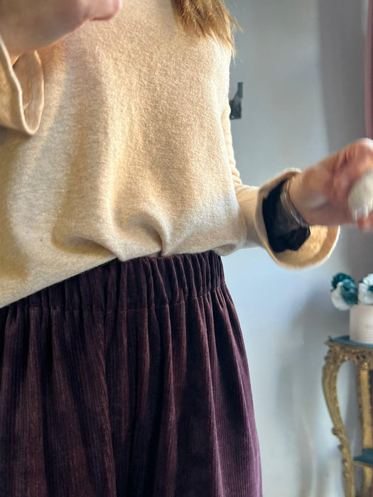 Maglia Basica burro mélange