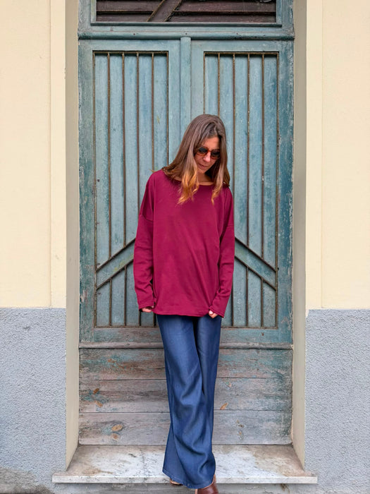 Maglia Carolina color bordeaux