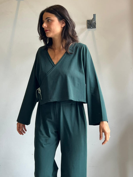 Pantaloni Mia verde bottiglia