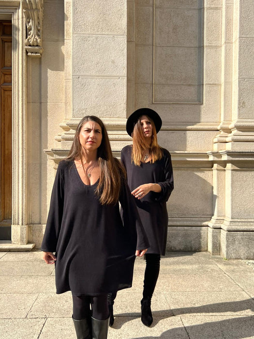 Abito Frida in maglina nera