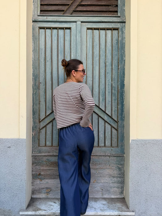 Pantaloni Mia in jeans lavaggio scuro