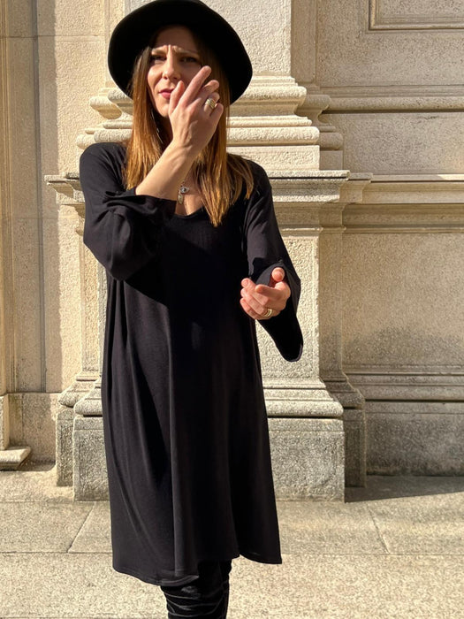 Abito Frida in maglina nera